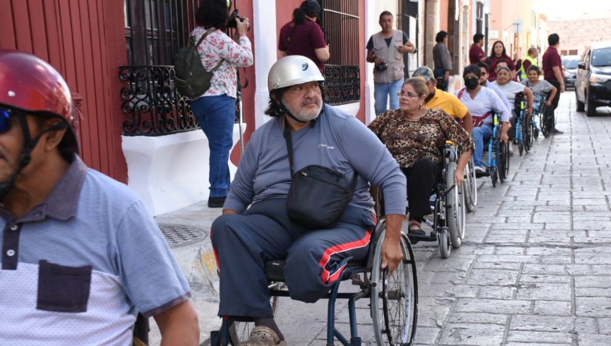 Con caravana, buscan sensibilizar sobre la discapacidad motriz en Campeche