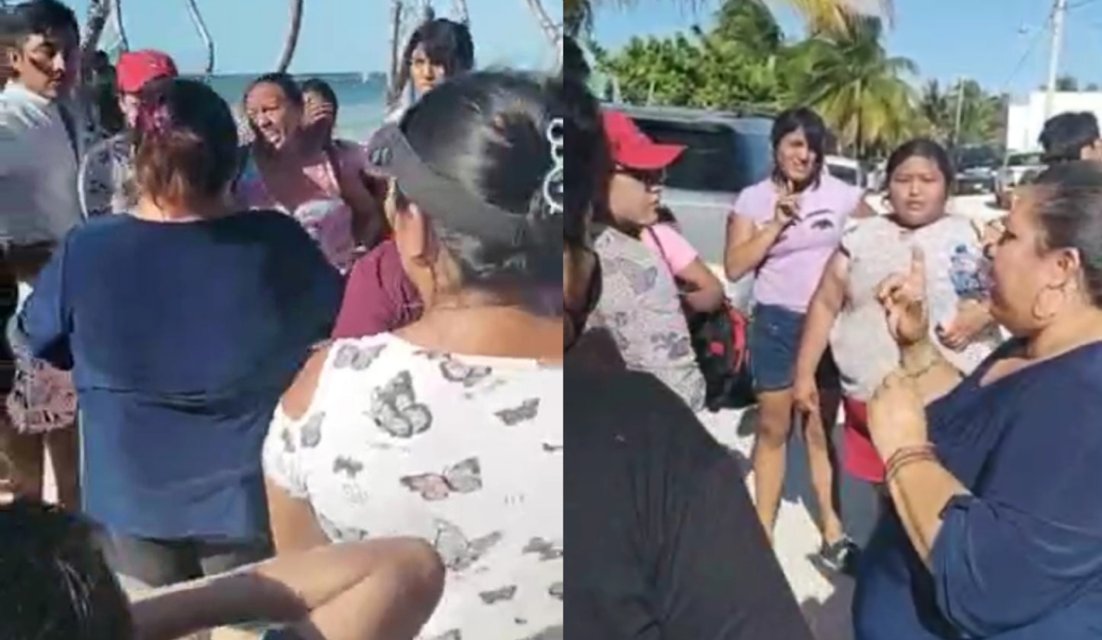 Lady Playas: Mujer protagoniza zafarrancho al sacar a familia de bañistas en Sinanché: VIDEO