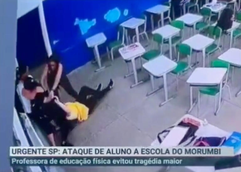 Profesora muere tras ser apuñalada por alumno, en Brasil: VIDEO