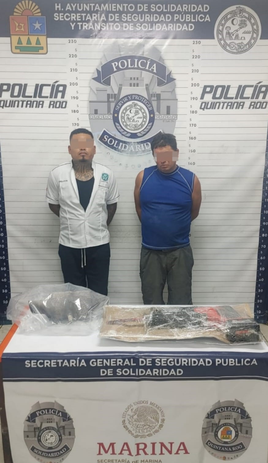 Detienen a dos hombres durante un intento de robo en Playa del Carmen