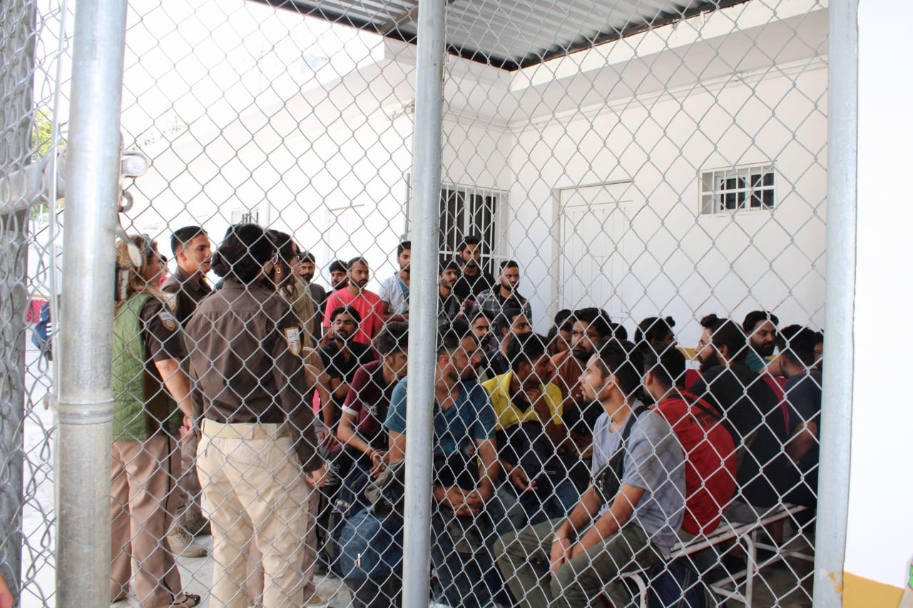 El grupo de 32 ilegales fue llevado a las instalaciones del INM