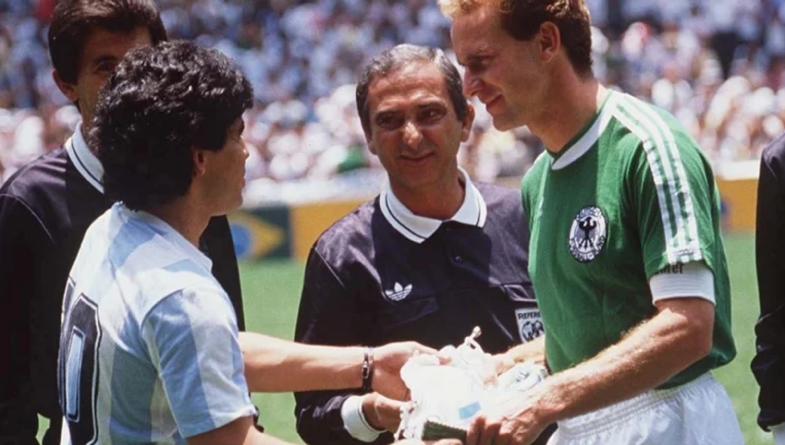 Romualdo durante la final del mundial México 1986
