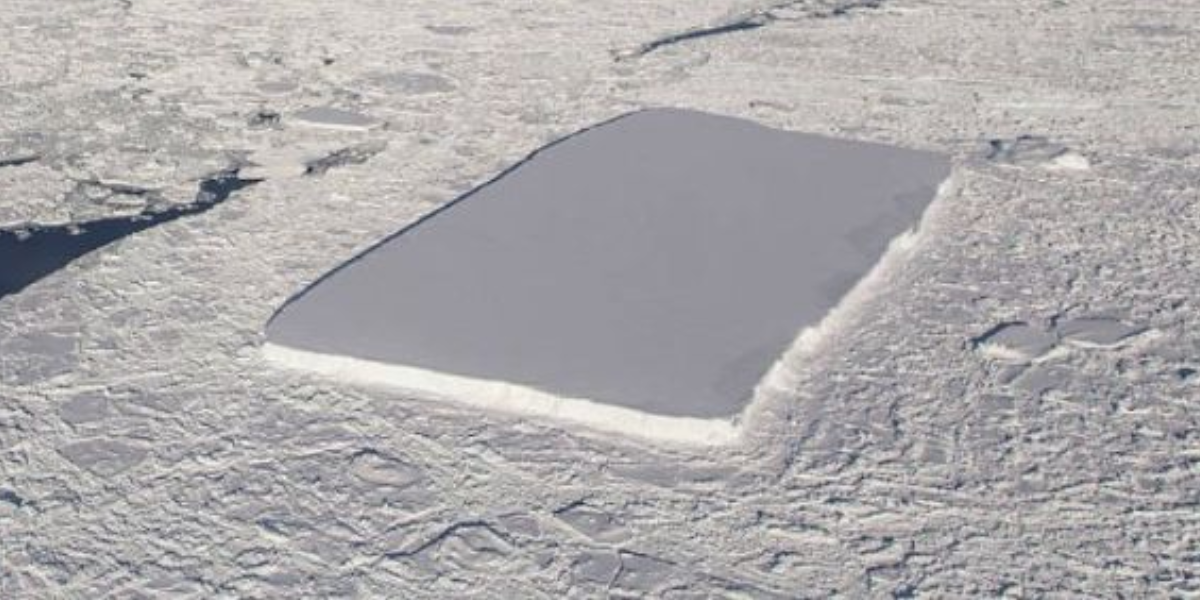 Nasa explica de qué se trata el extraño iceberg rectangular de la Antártida ¿OVNIS?