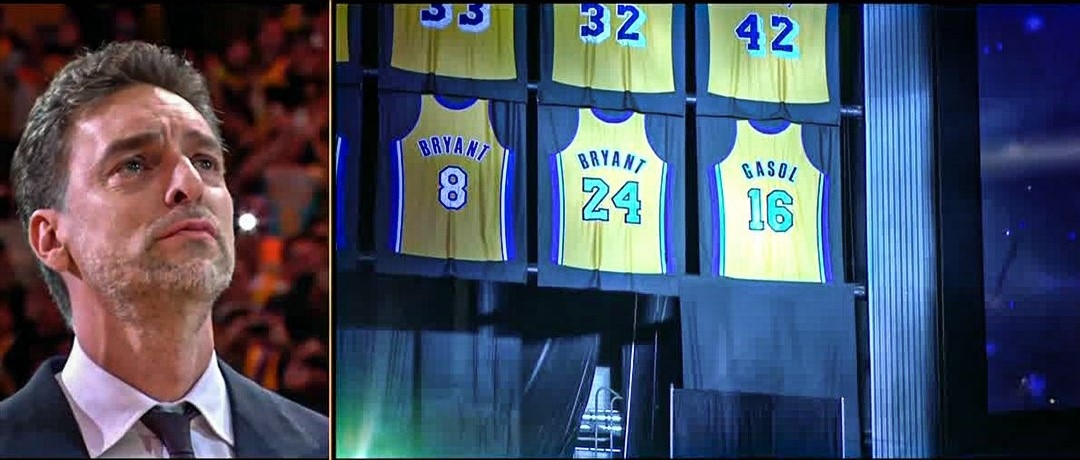 Lakers retiran el número 16 de Pau Gasol en emotiva ceremonia