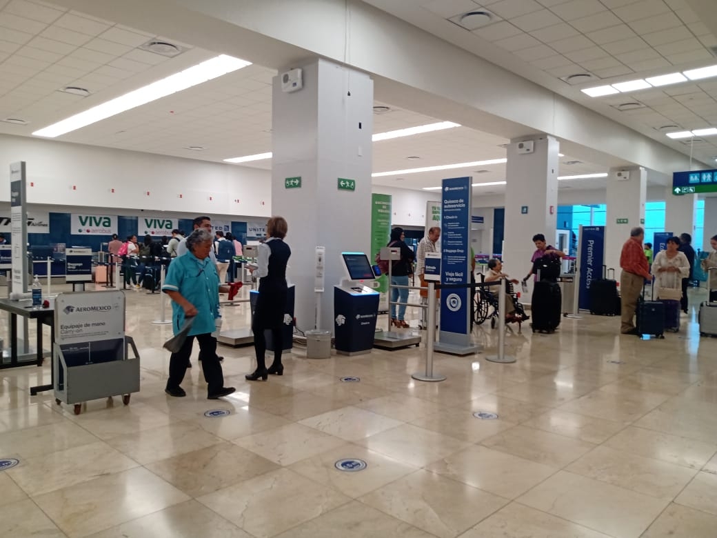 Aeropuerto de Mérida: Se programan 60 vuelos hoy jueves 9 de marzo