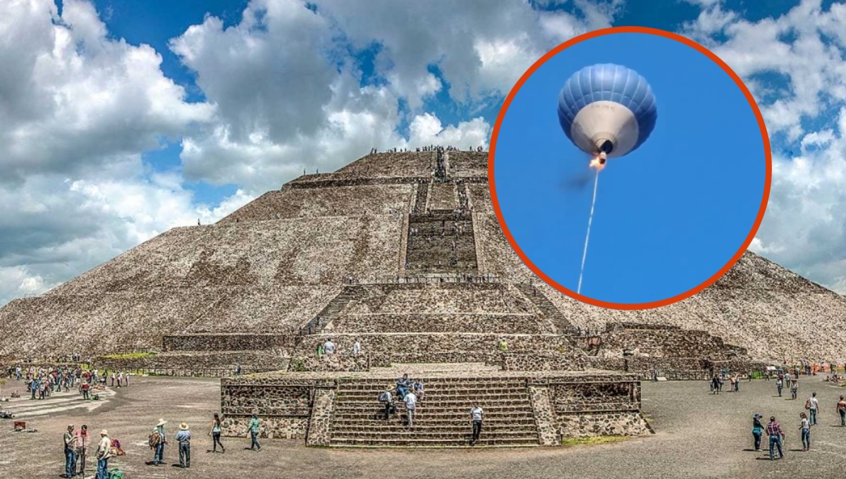 Identifican a piloto del globo aerostático incendiado en Teotihuacán; se habría dado la fuga
