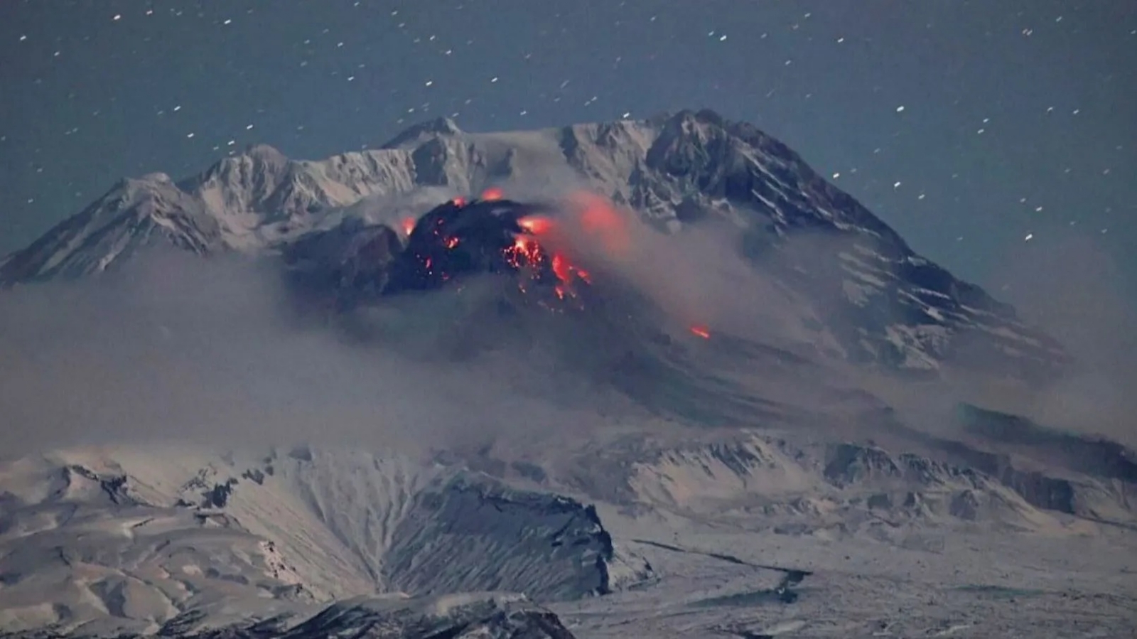 Erupción del Volcán Shiveluc en Rusia