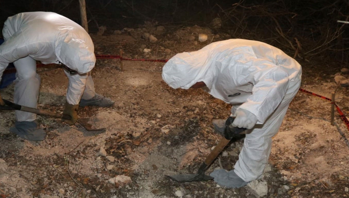Fiscalía de Campeche confirma el hallazgo de una fosa clandestina con cuatro cuerpos