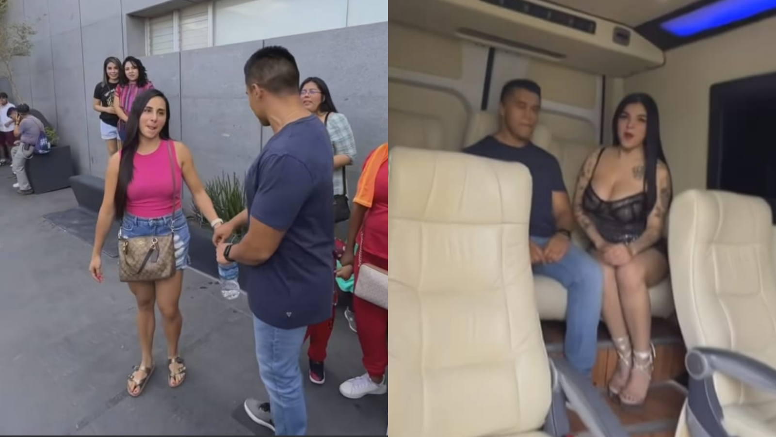 Mujer deja que su novio bese a Karely Ruiz a cambio de un auto