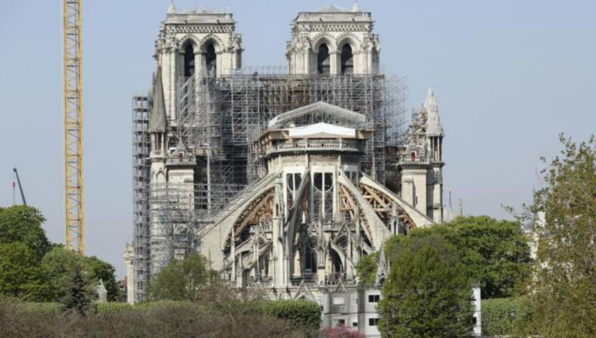 En 2019 se registró un incendio en Notre Dame que daño gravemente su estructura