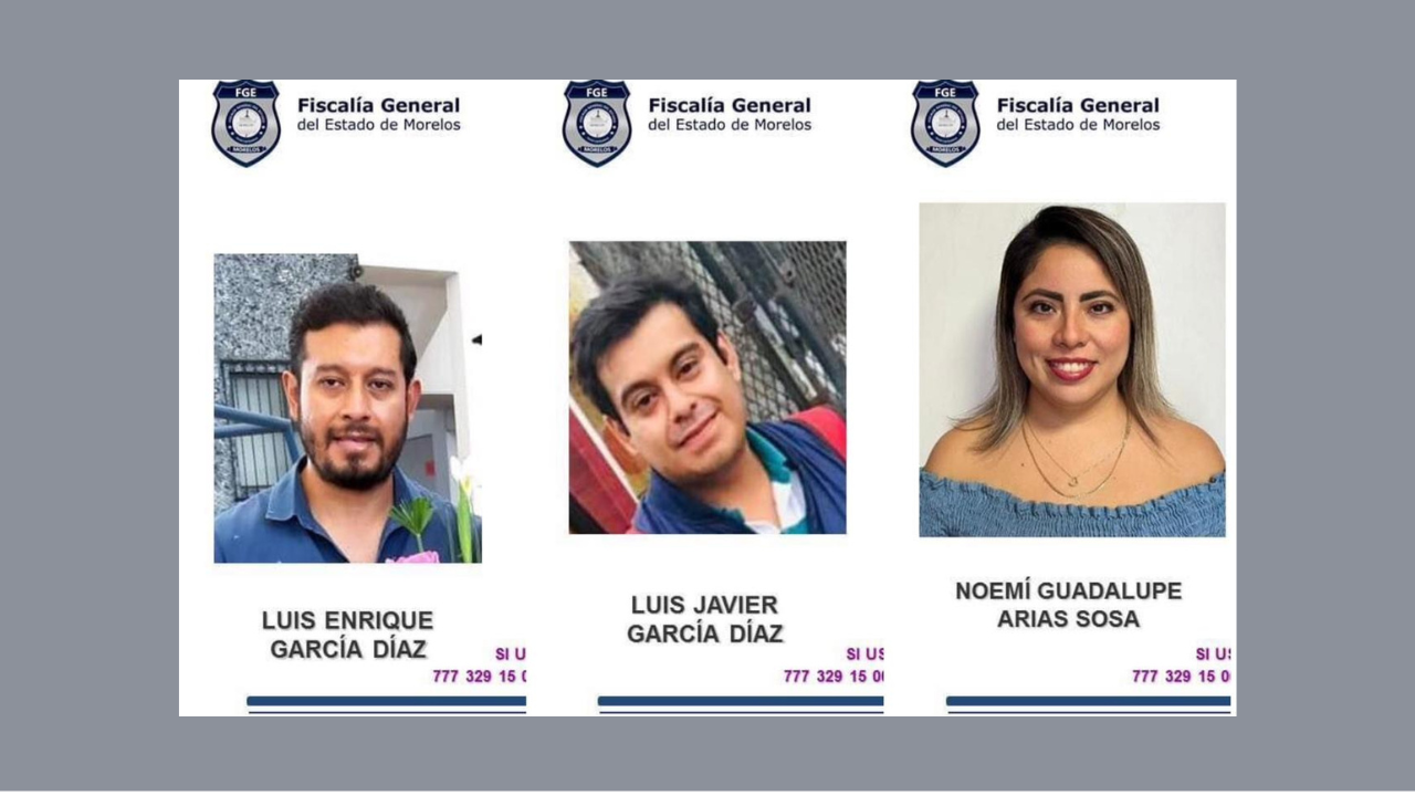 Encuentran sin vida a tres jóvenes desaparecidos en Cuernavaca