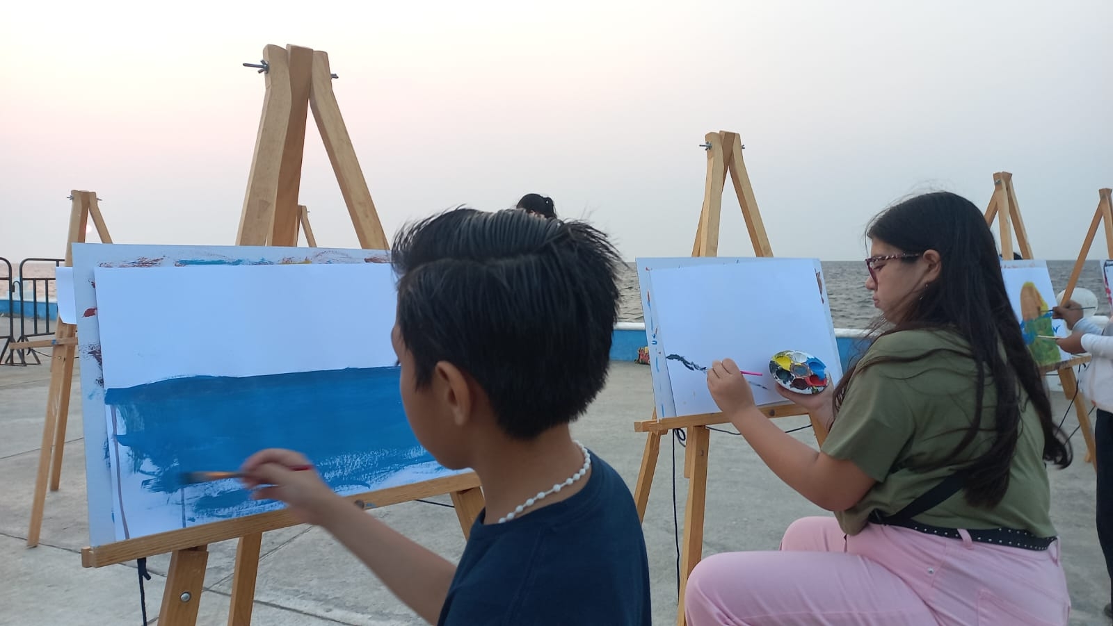 Pintemos el atardecer en el Malecón de Campeche: EN VIVO