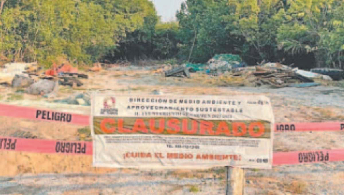 Detectan basurero de residuos tóxicos en la vía Ciudad del Carmen-Isla Aguada