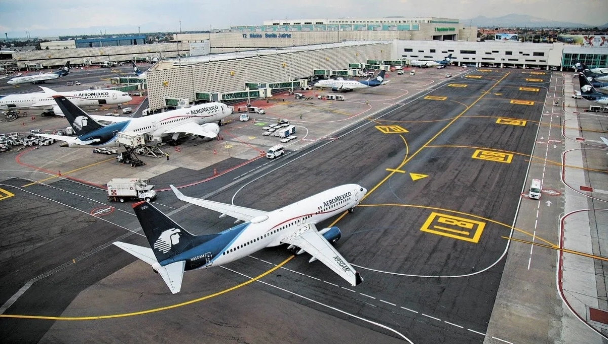 Chocan dos aviones en el Aeropuerto Internacional de la Ciudad de México
