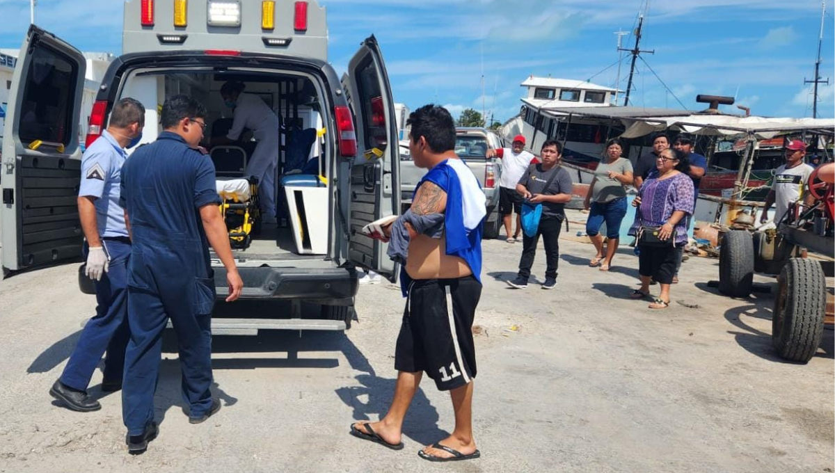 Registran dos accidentes en altamar en Progreso; hay pescadores lesionados