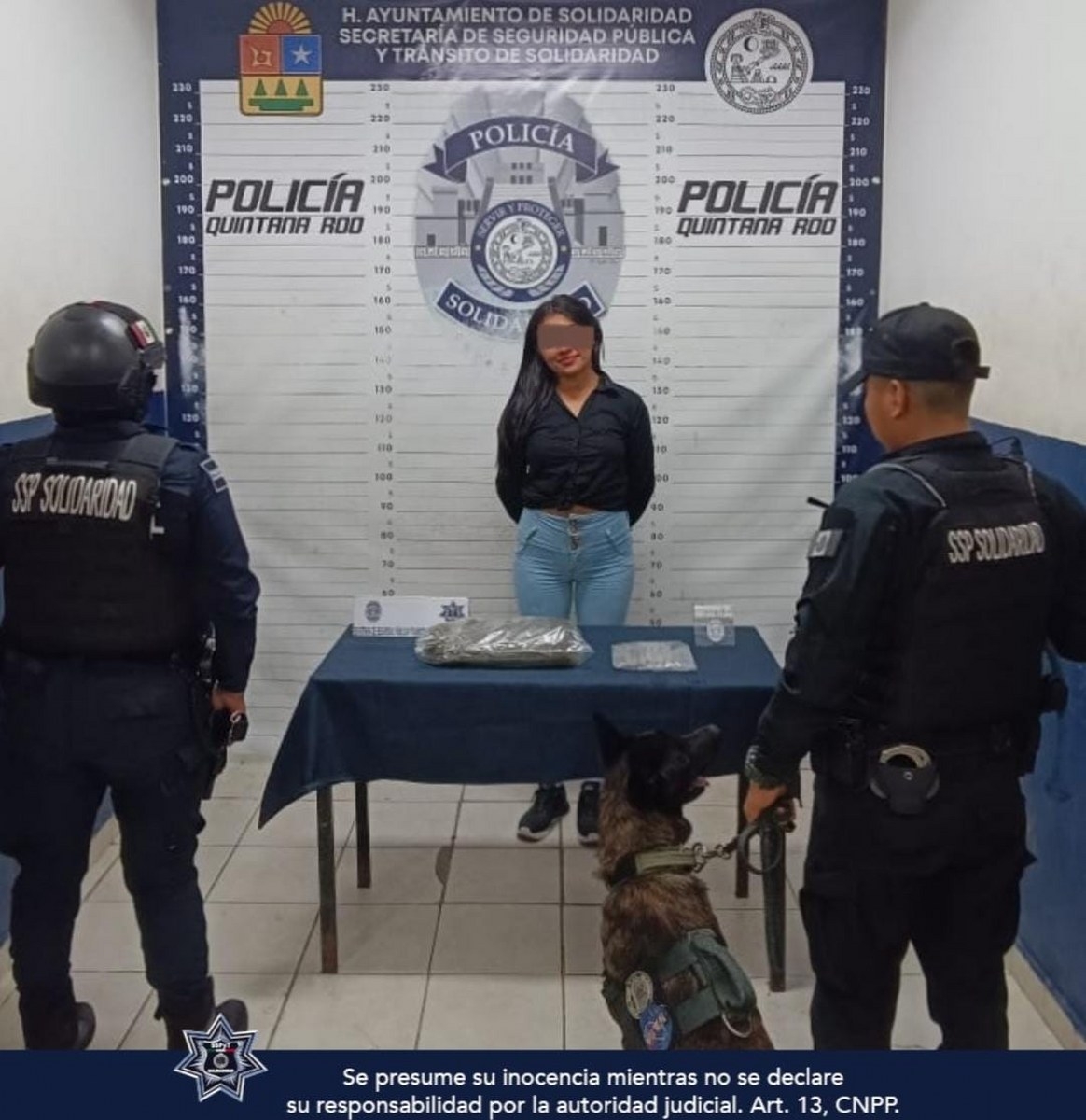 Arrestan a presunta narcomenudista en Playa del Carmen