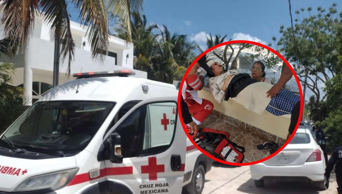 Mujer cae al pozo y sufre heridas en el rostro en Chuburná, Progreso