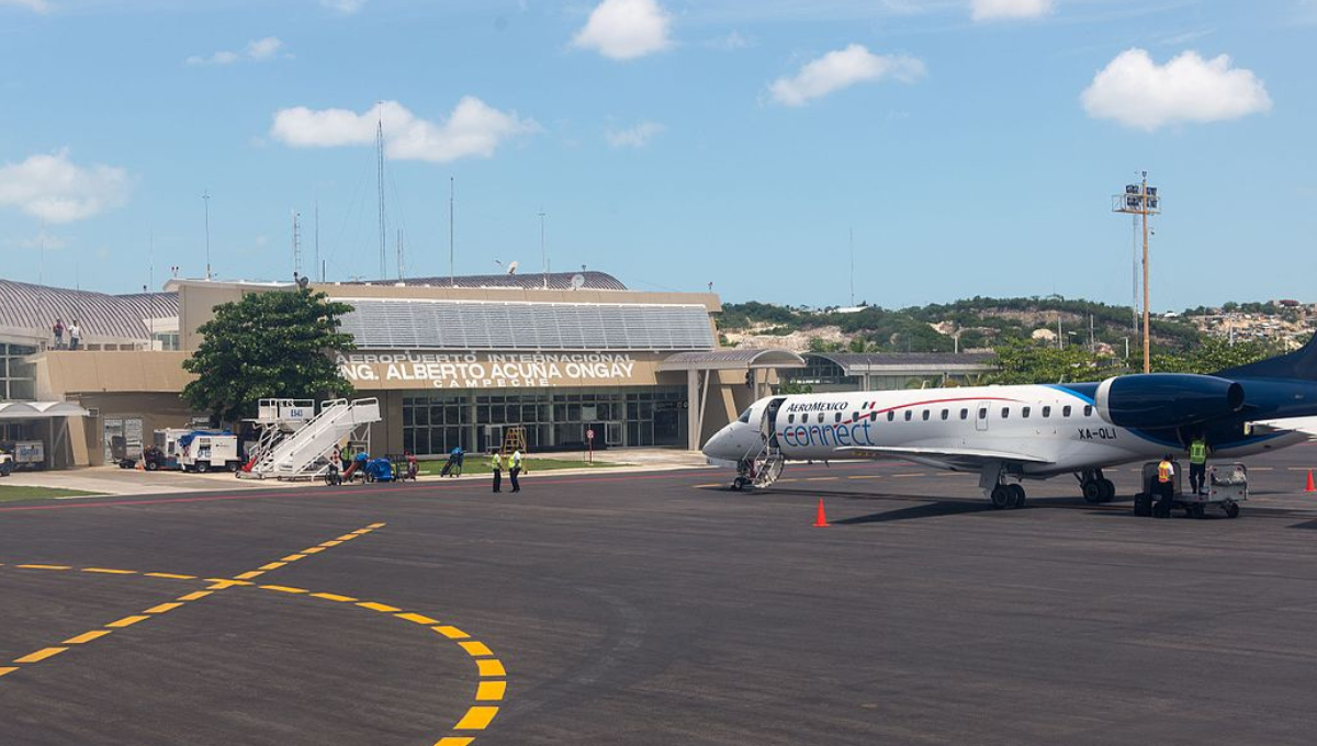 El aeropuerto de Campeche superó en vuelos internacionales al de Ciudad del Carmen