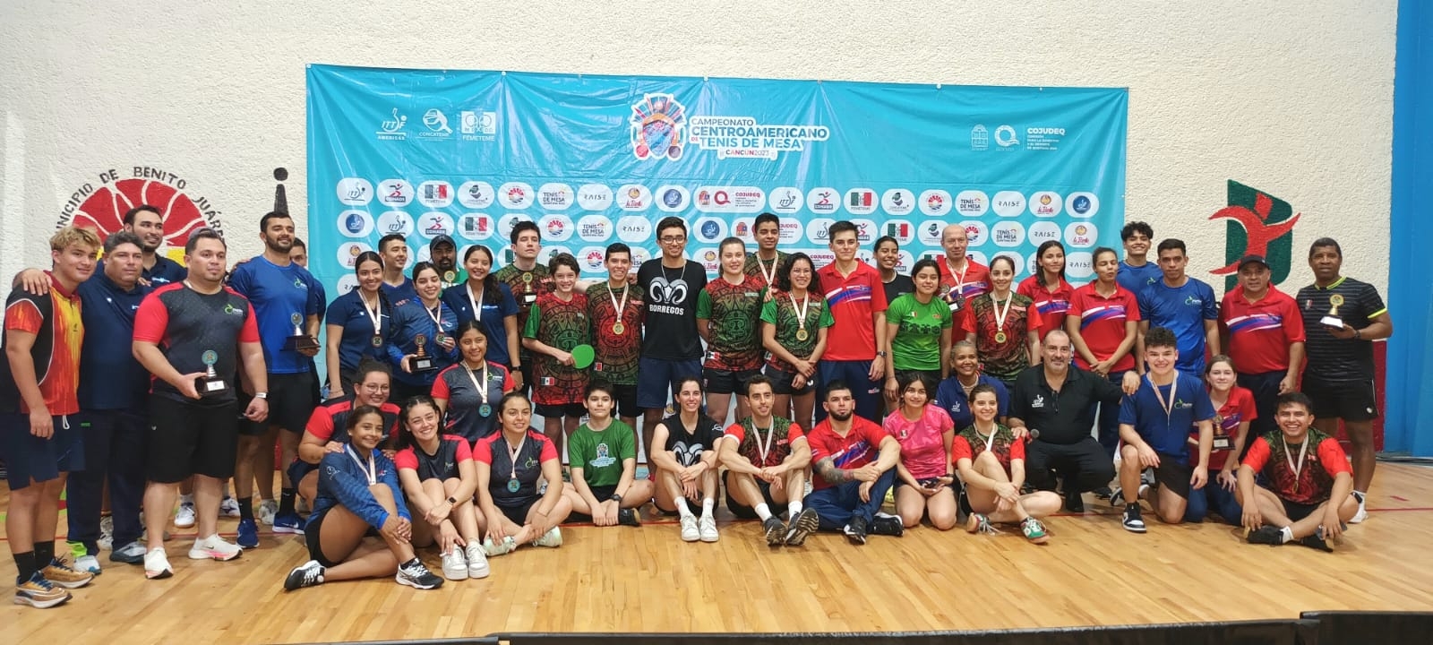 México gana el Campeonato Centroamericano de Tenis de Mesa de Mayores Cancún 2023