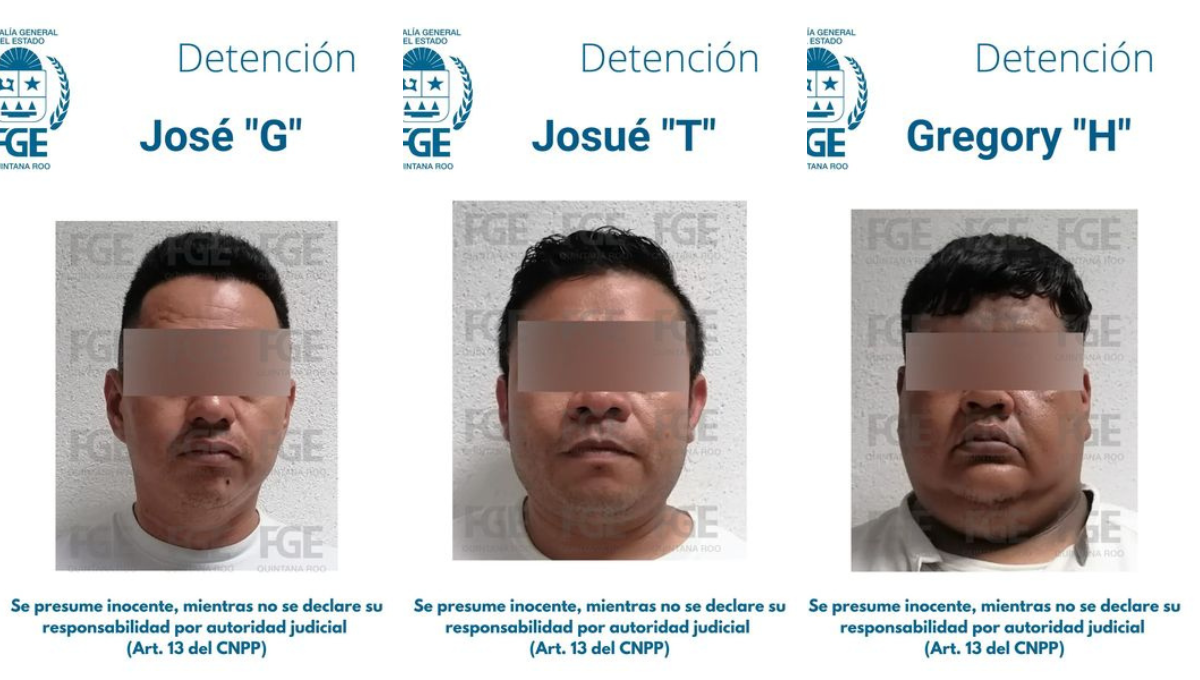 Detienen a tres presuntos homicidas de un taxista en Playa del Carmen
