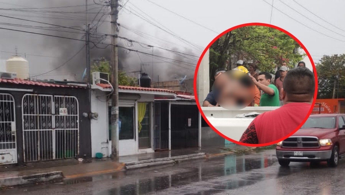 Niños quedan atrapados durante un incendio en Ciudad del Carmen; uno murió en el hospital