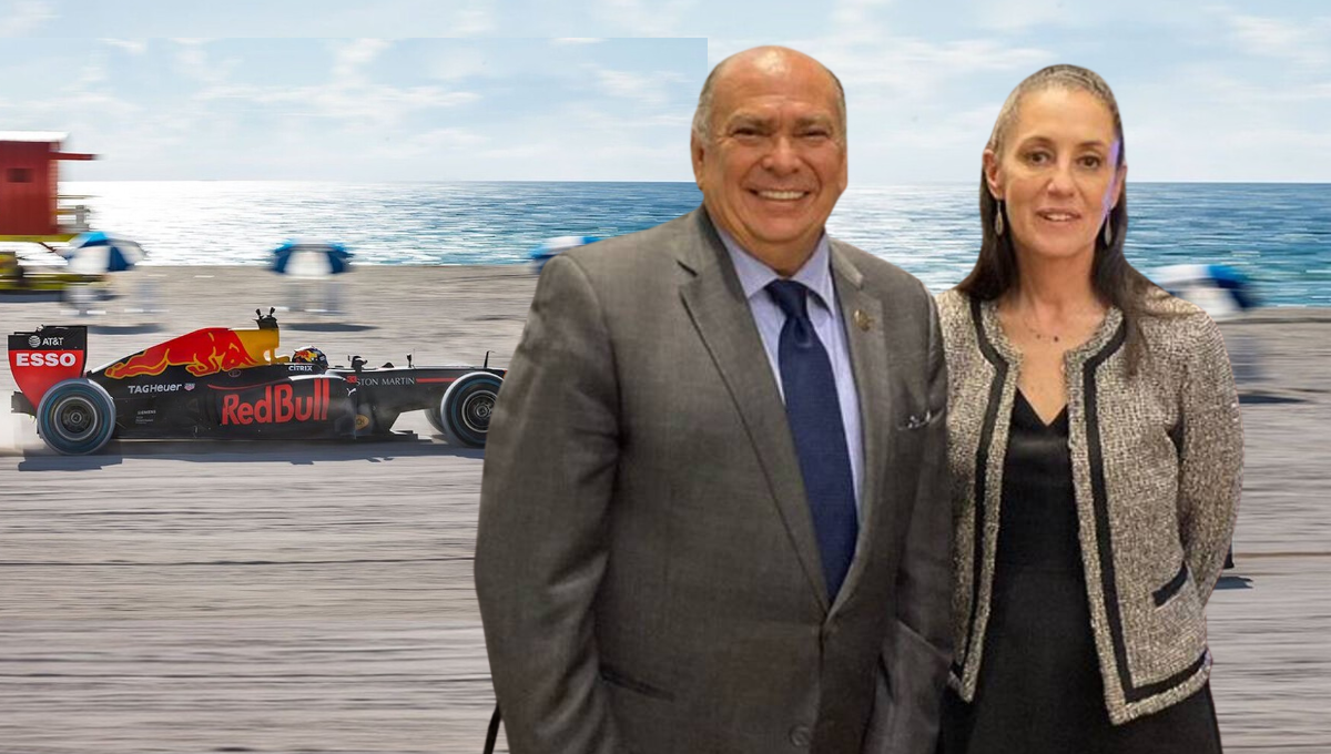 Cancún tendrá F1 si Claudia Sheinbaum es Presidenta; la promesa del papá de Checo Pérez