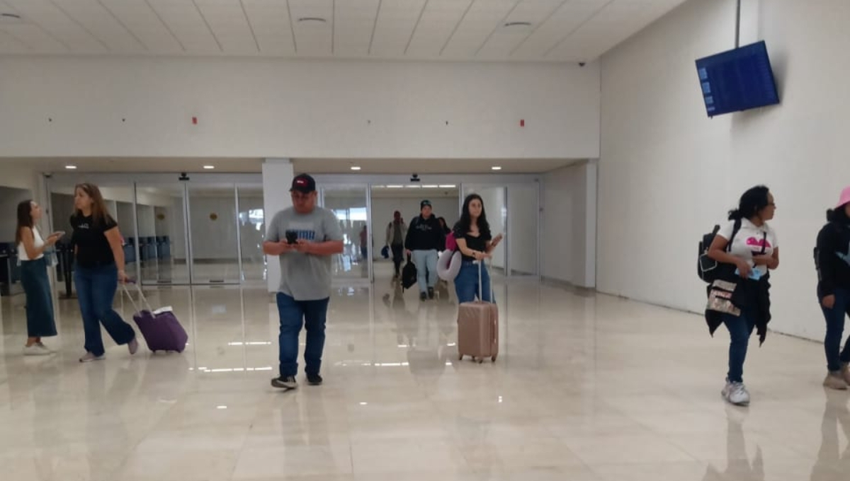 Disminuye el flujo de vuelos desde el aeropuerto de Mérida este jueves
