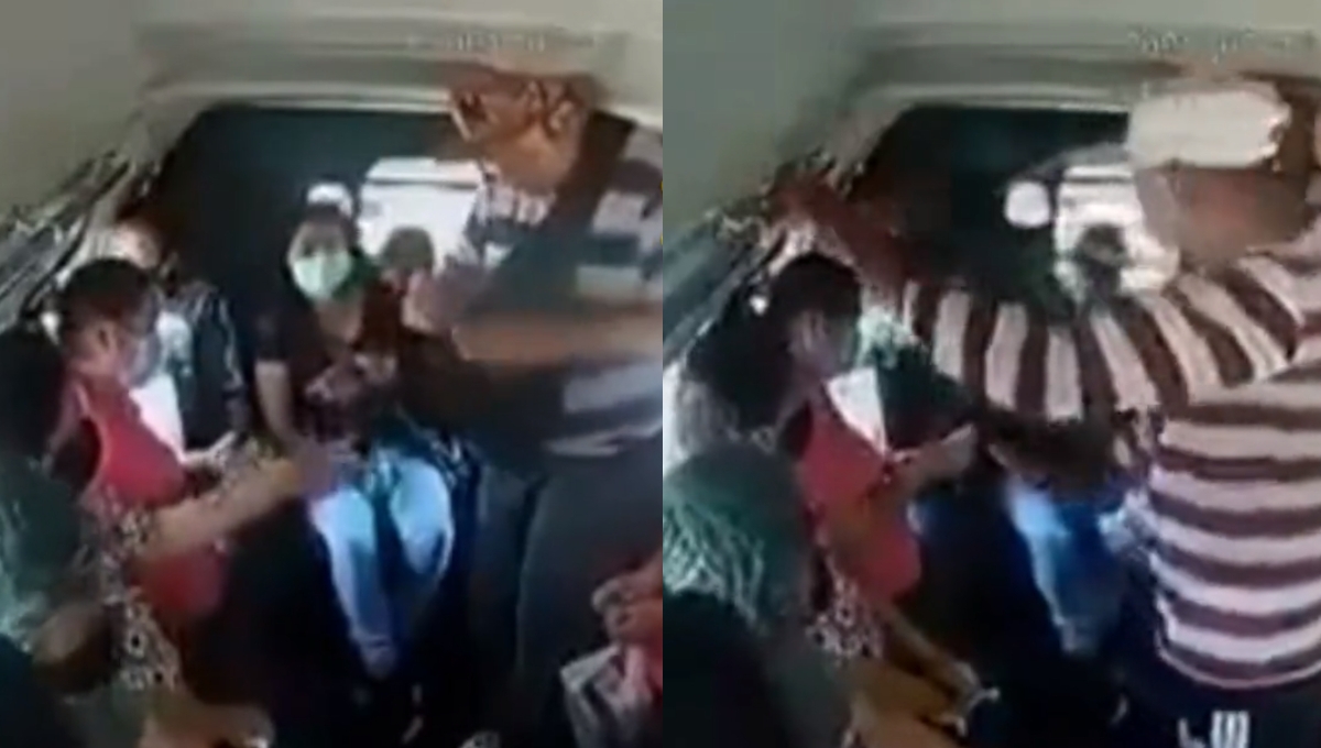 Comerciantes obligan a pasajeros de una combi a comprarles chicles en Edomex: VIDEO