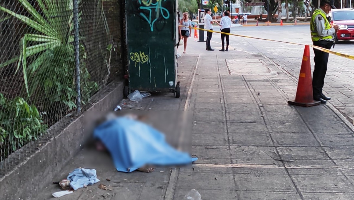 El hombre fue hallado sobre la calle 59 cerca de la avenida Itzáes