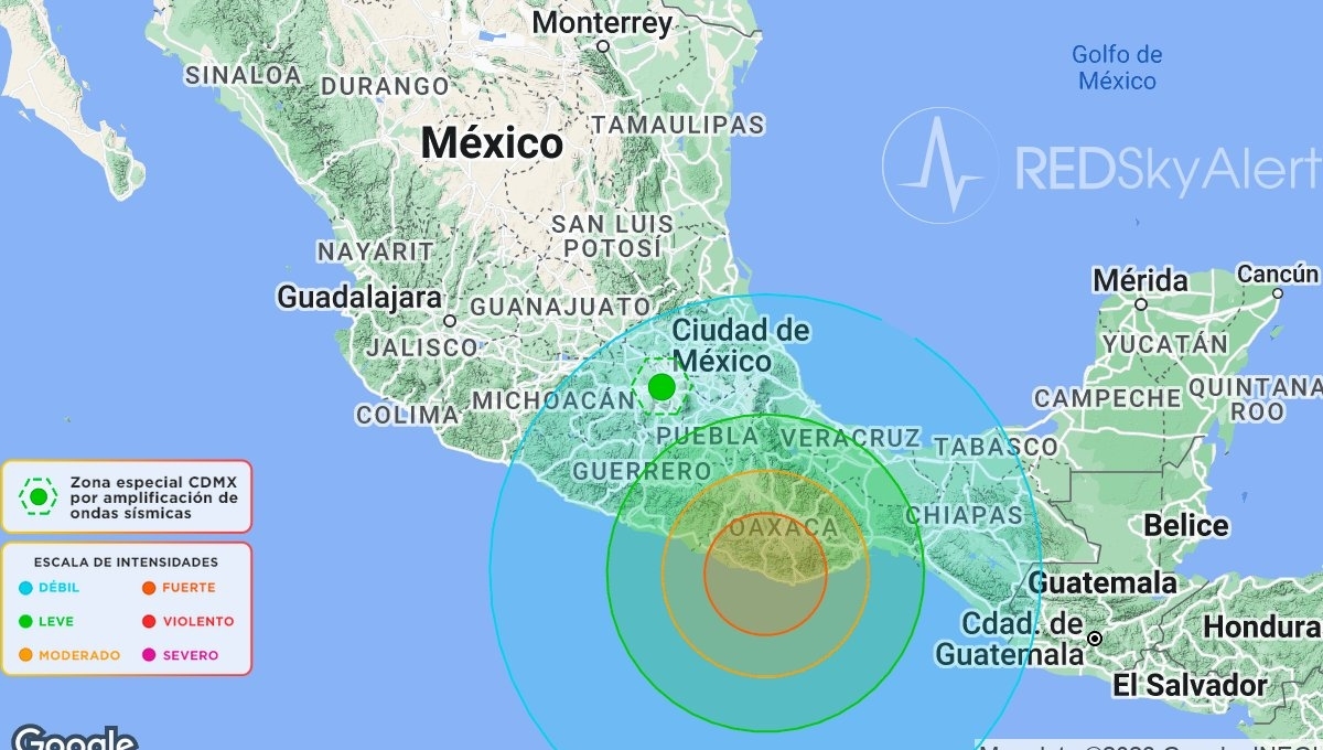 Se registra sismo en Puerto Escondido, Oaxaca con intensidad fuerte y afecta a la CdMx