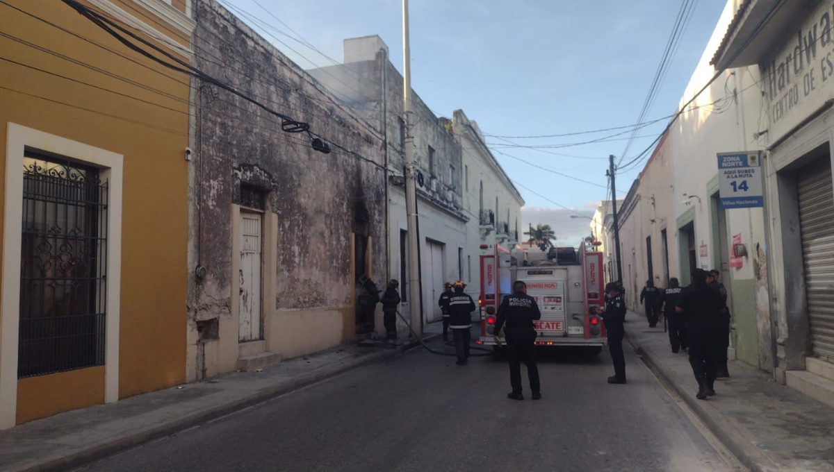 Se quema una casa dos veces el mismo día en el Centro de Mérida