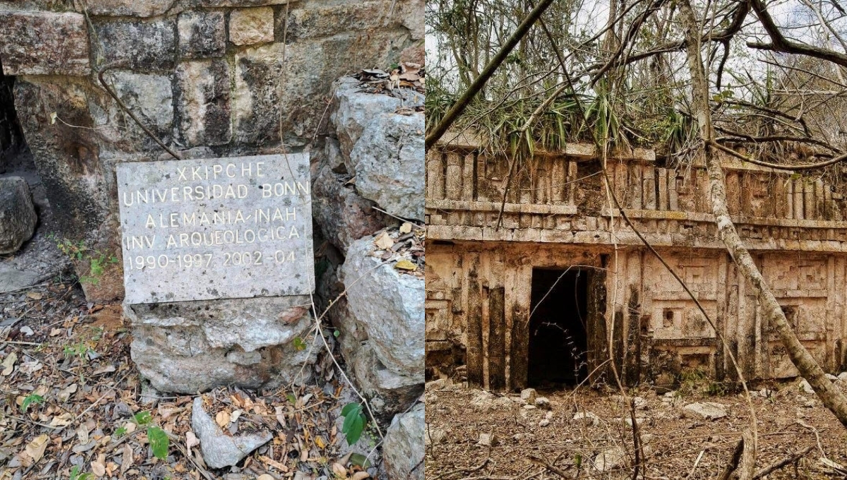 La zona arqueológica de Xkipché se encuentra cerca de Uxmal en Yucatán