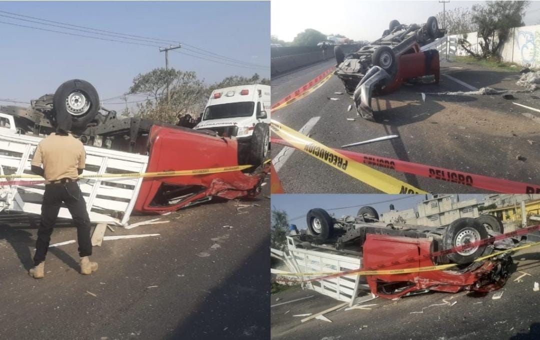Fallecen 4 personas en accidente vial en el Circuito Exterior Mexiquense