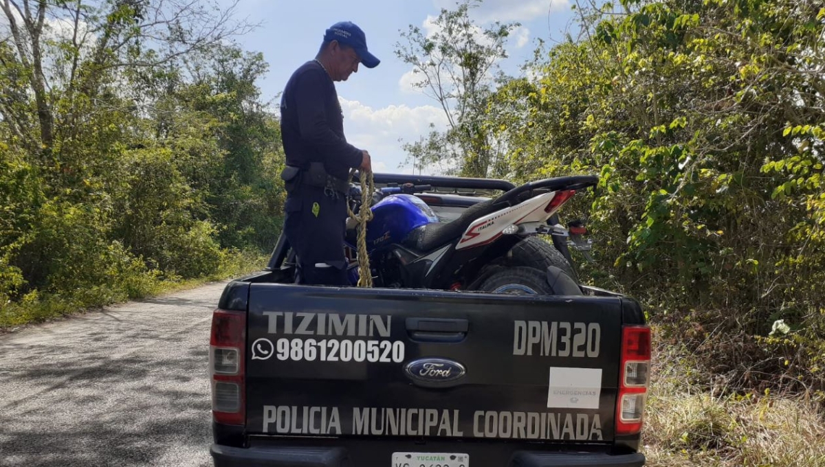 Detienen a joven de 21 años en Tizimín por transitar en una moto robada
