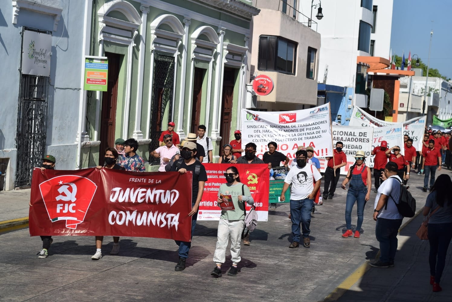 La marcha empezó desde el Parque Santiago de Mérida
