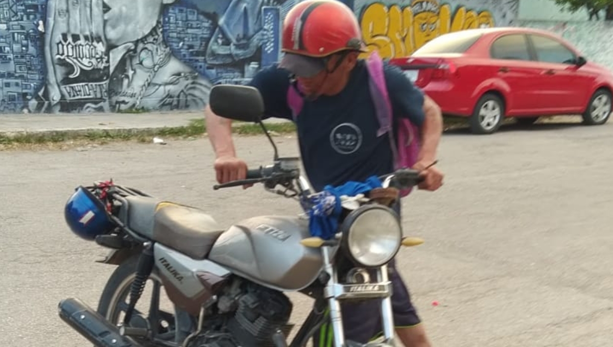Exhiben a ladrón de pilas de autos en el Oriente de Mérida: VIDEO