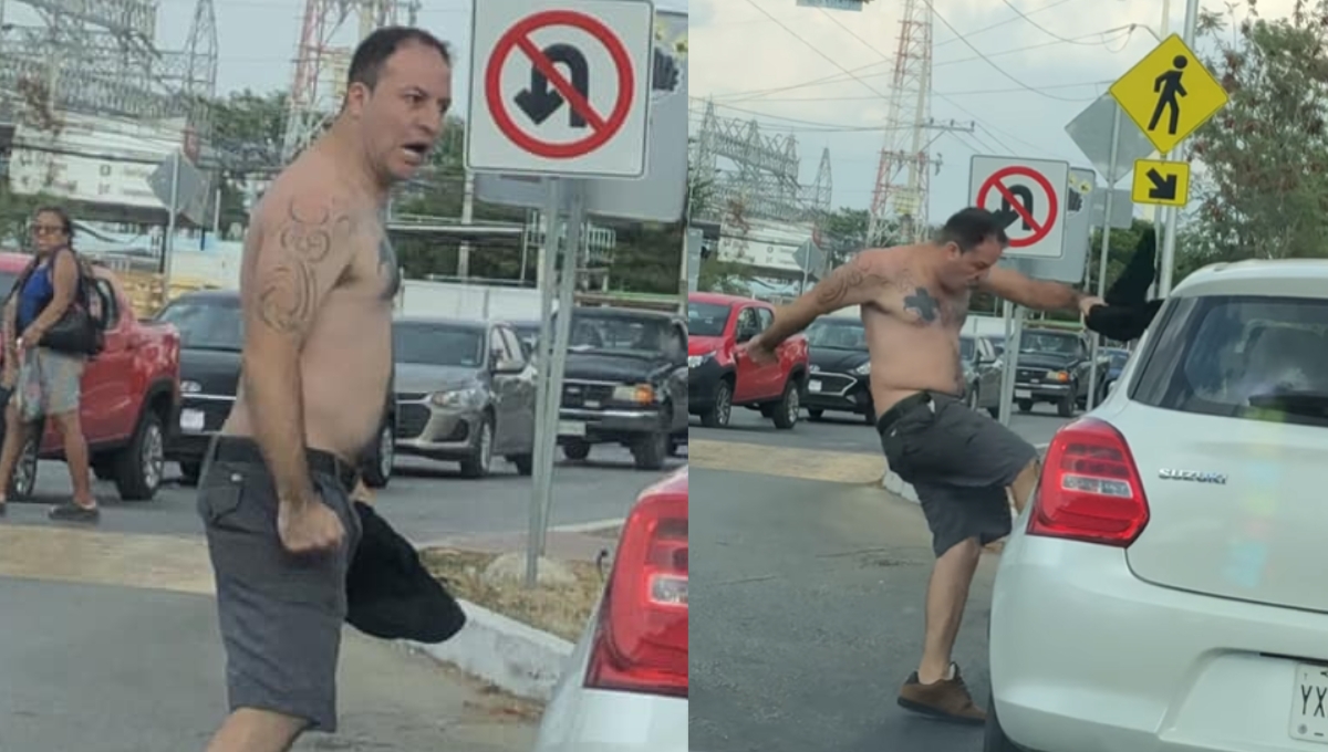 Advierten por conductor 'peligroso' en Mérida; se pone 'loco' sobre la avenida Canek: VIDEO