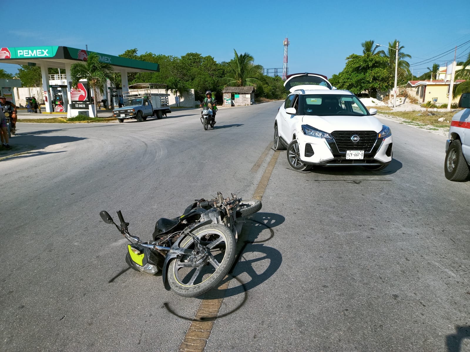 Conductor atropella a un motociclista de 14 años en la vía Chelem-Chuburná