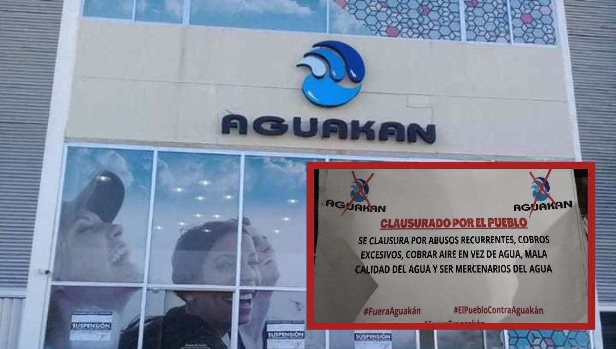 Residentes en Cancún anuncian clausura de Aguakan