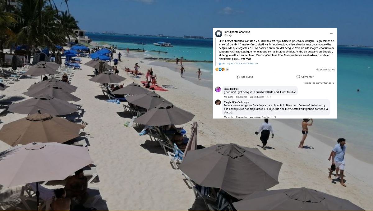 Extranjero se contagia de dengue en Cancún y lo exhibe en redes sociales