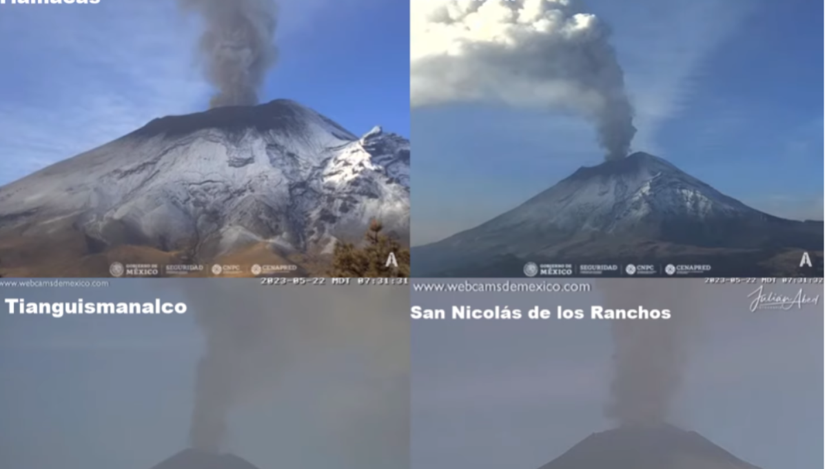 Volcán Popocatépetl EN VIVO: Sigue en Internet la actividad volcánica hoy lunes 22 de mayo
