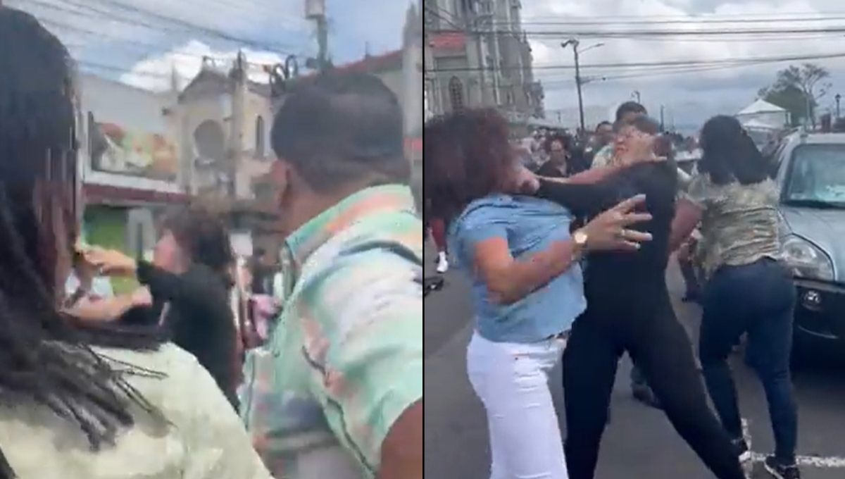 ¡Tiembla Canelo!, mujer noquea a otra de un golpe en una pelea en Costa Rica: VIDEO