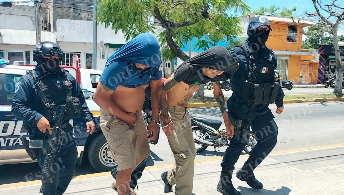 Cuatro de los seis hombres fueron entregados a la Fiscalía en Cozumel