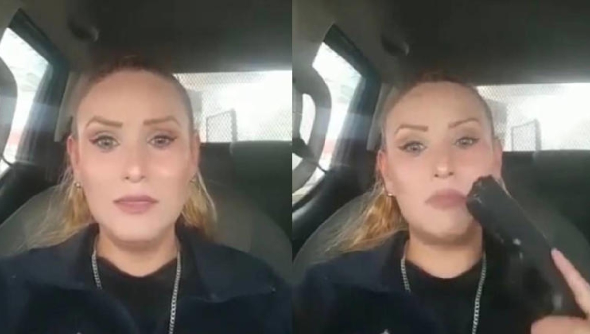 Mujer policía amenaza con dispararse en transmisión en vivo