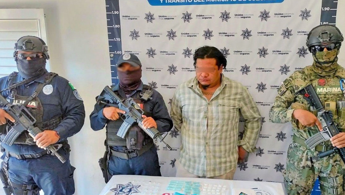 Detienen al 'Yogui' con 82 dosis de drogas en Cozumel