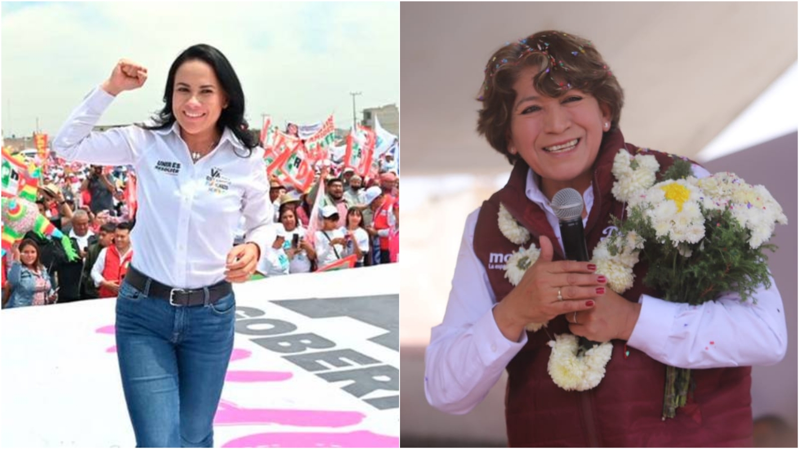 Alejandra del Moral y Delfina Gómez buscarán la gubernatura del Estado de México