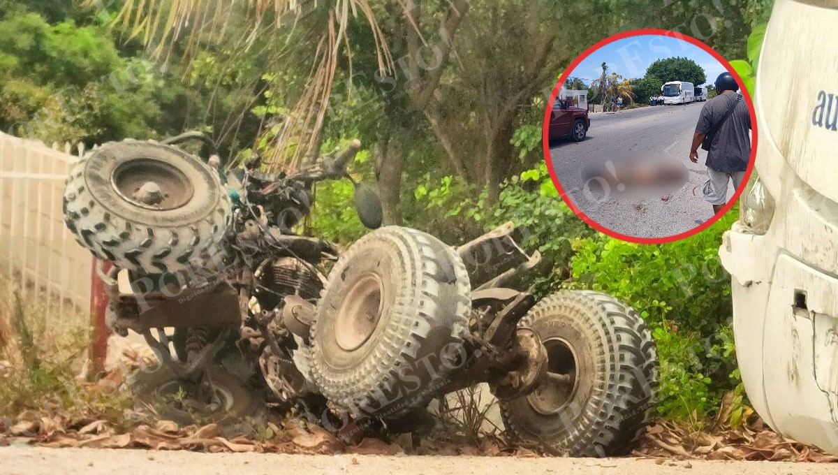 Hombre muere aplastado por al menos cinco vehículos en la carretera Chelem-Chuburná