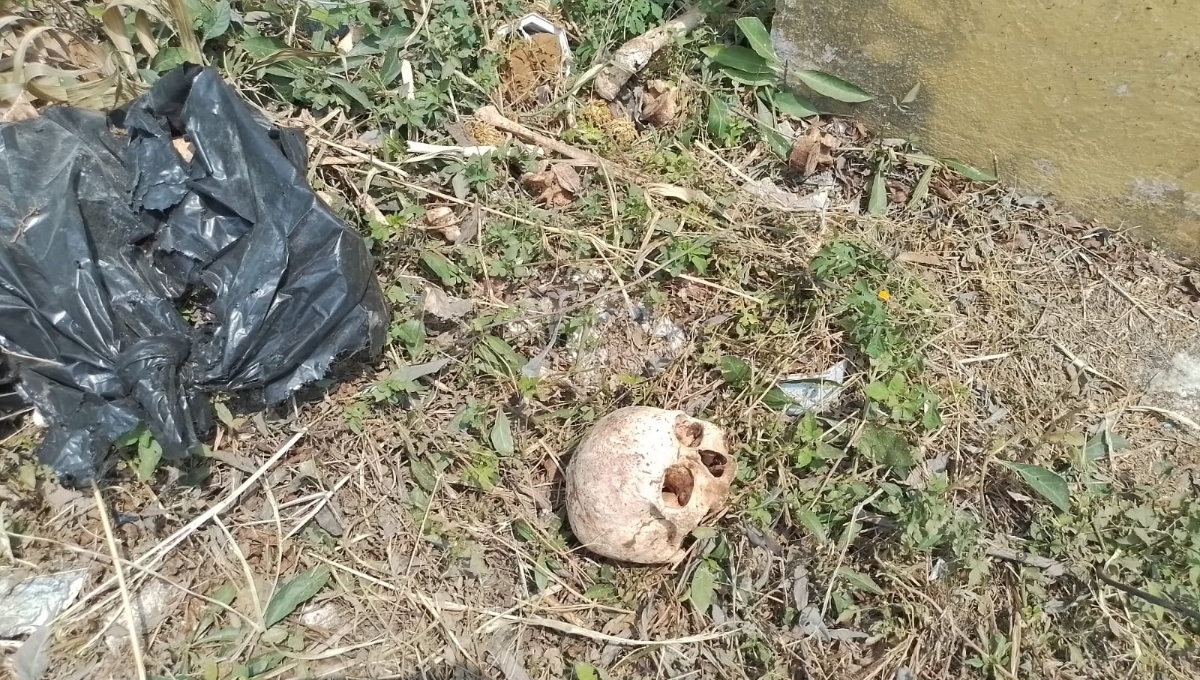 Vecinos de Escárcega reportan huesos humanos expuestos en el cementerio municipal