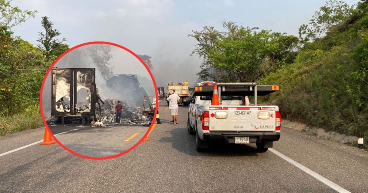 Accidente de traileres en carretera de Veracruz; reportan 4 muertos