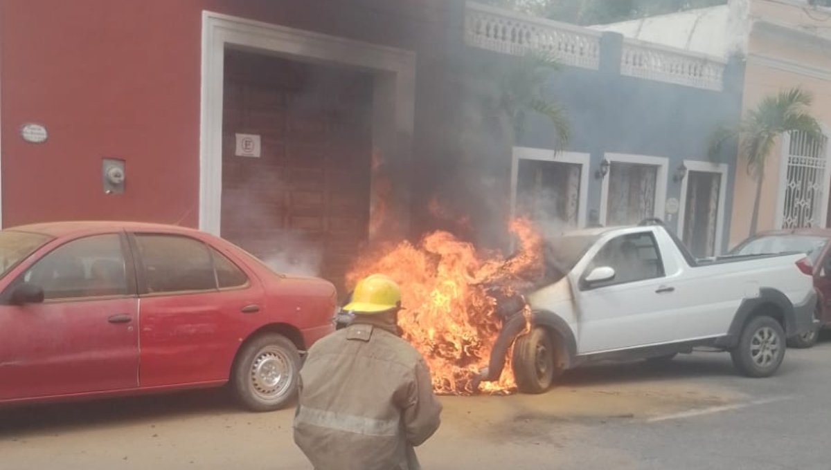 El siniestro fue atenido por el cuerpo de bomberos de Mérida